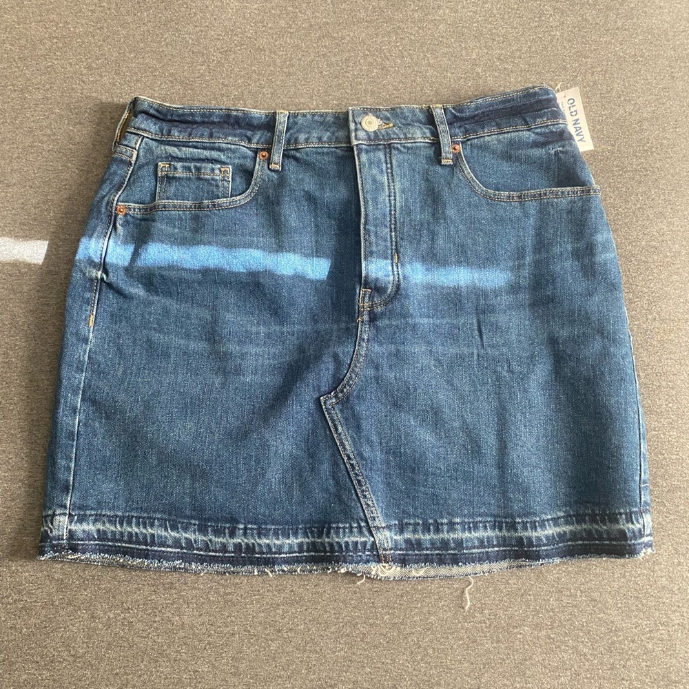 High Waisted Jean Skirt